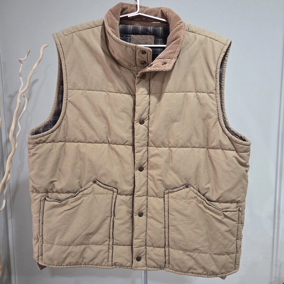 Old Navy Other - Vintage Old Navy Men's Tan Quilted Vest Sz.XXL